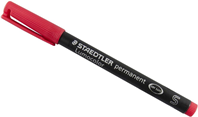 Staedtler 313-2 - Rotulador Permanente Lumocolor – Rojo, S - 0,4mm