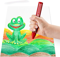STAEDTLER Noris Junior 224 C12 - Crayones de cera gruesos para niños, 12 colores surtidos en caja de cartón