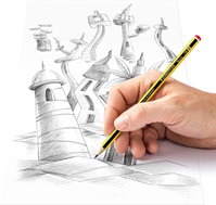 Staedtler Noris - Lapiceros, Material Escolar,, Gris, 12 Unidad, 120-2 HB