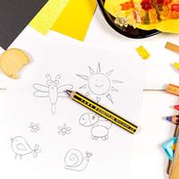 STAEDTLER Noris Junior 141-2B BK - Lápiz de grafito grueso para niños, graduación 2B. Presentación en blister.