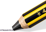 STAEDTLER Noris Junior 141-2B BK - Lápiz de grafito grueso para niños, graduación 2B. Presentación en blister.