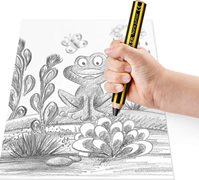 STAEDTLER Noris Junior 141-2B BK - Lápiz de grafito grueso para niños, graduación 2B. Presentación en blister.