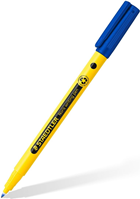 STAEDTLER Noris writing pen 307 Fineliner, carcasa de 97% plástico reciclado según ISO 14021, azul, 1  rotulador