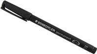 STAEDTLER Lumocolor 318F rotuladores permanentes, negro, F - 0,6mm