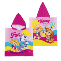 PONCHO DE MICROFIBRA CON CAPUCHA DE 50X100CM DE PATRULLA CANINA