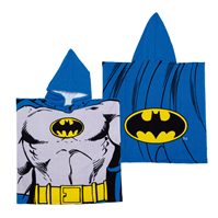 PONCHO DE MICROFIBRA CON CAPUCHA DE 55X55CM DE BATMAN