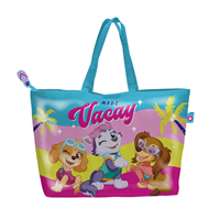 BOLSA DE PLAYA DE 48X32CM CON CREMALLERA DE PATRULLA CANINA