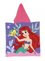 PONCHO DE MICROFIBRA CON CAPUCHA DE 50X100CM DE PRINCESAS
