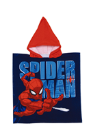 PONCHO DE MICROFIBRA CON CAPUCHA DE 50X100CM DE SPIDERMAN