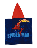 PONCHO DE MICROFIBRA CON CAPUCHA DE 50X100CM DE SPIDERMAN