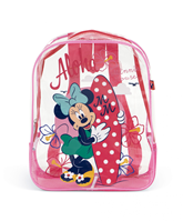 MOCHILA DE PLAYA TRANSPARENTE DE 31X25X23CM DE MINNIE