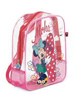 MOCHILA DE PLAYA TRANSPARENTE DE 31X25X23CM DE MINNIE