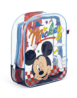 MOCHILA DE PLAYA TRANSPARENTE DE 31X25X23CM DE MICKEY