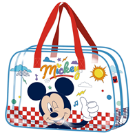BOLSA GRANDE DE PLAYA TRANSPARENTE DE 35X50X24CM DE MICKEY