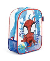 MOCHILA DE PLAYA TRANSPARENTE DE 31X25X23CM DE SPIDEY & FRIENDS