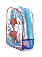 MOCHILA DE PLAYA TRANSPARENTE DE 31X25X23CM DE SPIDEY & FRIENDS