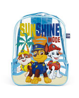 MOCHILA DE PLAYA TRANSPARENTE DE 31X25X23CM DE PATRULLA CANINA