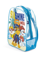 MOCHILA DE PLAYA TRANSPARENTE DE 31X25X23CM DE PATRULLA CANINA