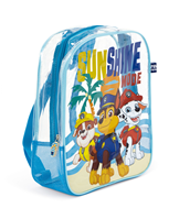 MOCHILA DE PLAYA TRANSPARENTE DE 31X25X23CM DE PATRULLA CANINA