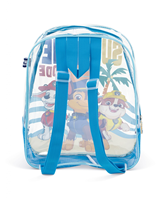 MOCHILA DE PLAYA TRANSPARENTE DE 31X25X23CM DE PATRULLA CANINA
