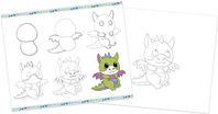 Set de dibujo creativo de 20 colores con rotuladores de purpurina