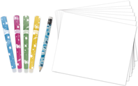 Set de dibujo creativo de 20 colores con rotuladores de purpurina