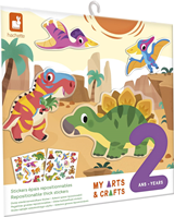 Pegatinas reposicionables gruesas Dinos - 2 años