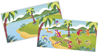 Pegatinas reposicionables gruesas Dinos - 2 años