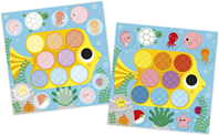 Set de pegatinas creativas Autour de l'étang - 2 años
