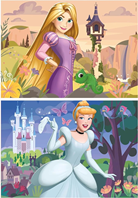 Educa - Disney Princess | Set de 2 Puzzles Infantiles con 48 Piezas. Medidas: 28 x 20 cm. Recomendados a Partir de 4 años (19997)