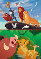 Educa - Set de 2 Puzzles Infantiles con 48 Piezas de cartón | Rey León, Disney. A Partir de 4 5 6 años