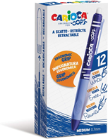 Caja 12 Bolis OOPS Retractable Azul