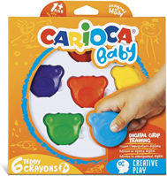 CAJA 6 CERAS TEDDY CRAYONS 1 AÑO