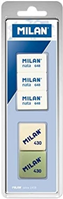 MILAN 430, Nata 648 Gomas de borrar, Blanco, Pequeño, 5