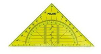 Escuadra Geometrica Milan Flex & resistant 14 Cms Amarillo