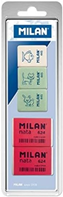 MILAN Gomas de Borrar, Blanco, 5