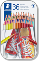 STAEDTLER 175 M36 ST Lápices de colores con forma hexagonal, Caja con 36 colores Variados