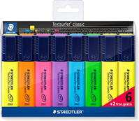 STAEDTLER 364 A WP8 ST, Set de 8 Marcadores Fluorescentes, Multicolor