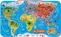PUZLE MAGNÉTICO ATLAS MUNDIAL VERSIÓN EN ESPAÑOL