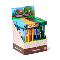 Bolígrafo Borrable Inkredible con Tope de Silicona Chibi de Minecraft