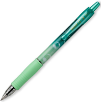 Pilot G-2-07 - Bolígrafo de tinta de gel de burbujas, bolígrafos retráctiles de tinta suave con agarre ergonómico para escribir, diario, bocetos, tomar notas y creatividad, tinta azul, barril verde