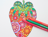 Rotulador giotto turbo color caja de 12 colores lavables con punta bloqueada