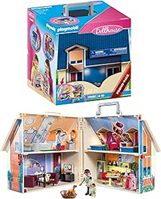 PLAYMOBIL Dollhouse 70985 Casa Muñecas Maletín con Mango Plegable, Juguetes para niños a Partir de 4 años