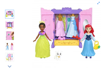 Disney Princesas Armario Real, Muñecas y Accesorios +3 años