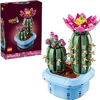 LEGO Botanicals Cactus en Flor - Planta con Maceta Artificial con 2 Cactus y Flores - Decoración de la Habitación - Regalo de Cumpleaños para Niñas de 9+ Años y Amantes de Las Plantas - 11509