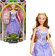 Mattel Universal Pictures Wicked: For Good Glinda Muñeca cantarina con Ropa de Quita y pon, Inspirada en la película, Canta “For Good” en inglés, JFM10