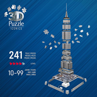 Ravensburger - Puzzle 3D Adultos Iconics: Empire State LED | Puzzles 3D para Adultos Y Niños De 8 Años O Más | Maquetas para Montar De 241 Piezas 