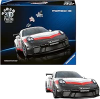 Ravensburger - Puzzle 3D Iconics: Porsche 911 GT3 Cup | Puzzle 3D per Adulti E Bambini A Partire Dagli 8 Anni | Modellismo Da Costruire Adulti Di 108 Pezzi