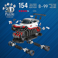 Ravensburger - Puzzle 3D Iconics: Porsche 911 GT3 Cup | Puzzle 3D per Adulti E Bambini A Partire Dagli 8 Anni | Modellismo Da Costruire Adulti Di 108 Pezzi