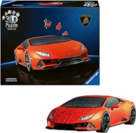 Ravensburger - Puzzle 3D Lamborghini Huracán EVO | Modellismo Da Costruire Adulti | 163 Pezzi | Regalo Bambino 8 Anni e Più | Regalo Adulti | Regalo Natale